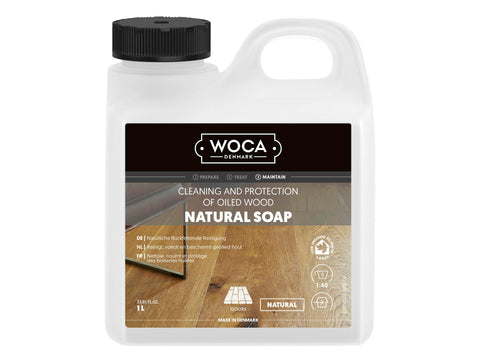 Woca natuurzeep houtl 1l naturel