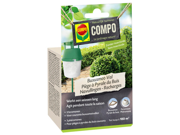 Compo recharges pour piège à pyrale du buis 3 pièces