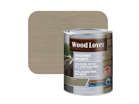 Wood Lover olie steigerhout 0,75l grey wash