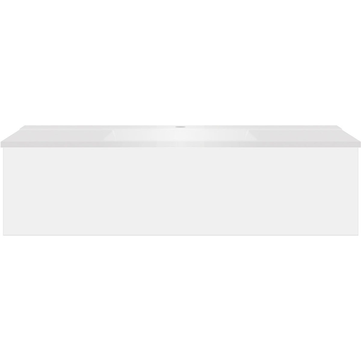 Onderbouw COFFEE 1 lade 60 notelaar fluweel+wastafel kunstmarmer mat wit