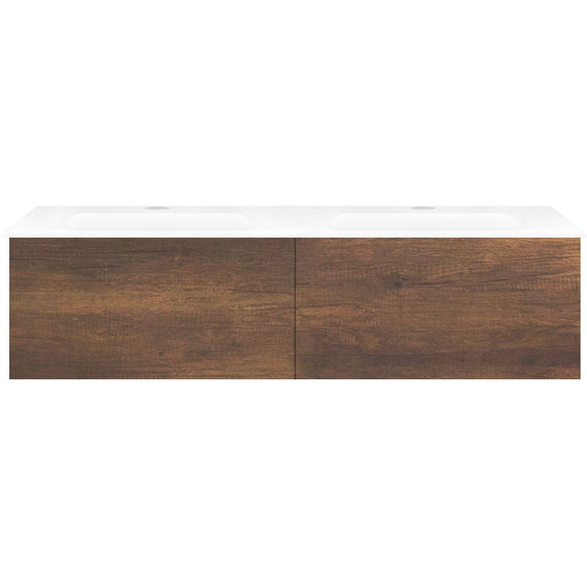 ONDERBOUW COFFEE 2 LADES 120 DUO DUO EIK.DEC.ROEST +DUBBELE WASTAFEL PORSELEIN WIT