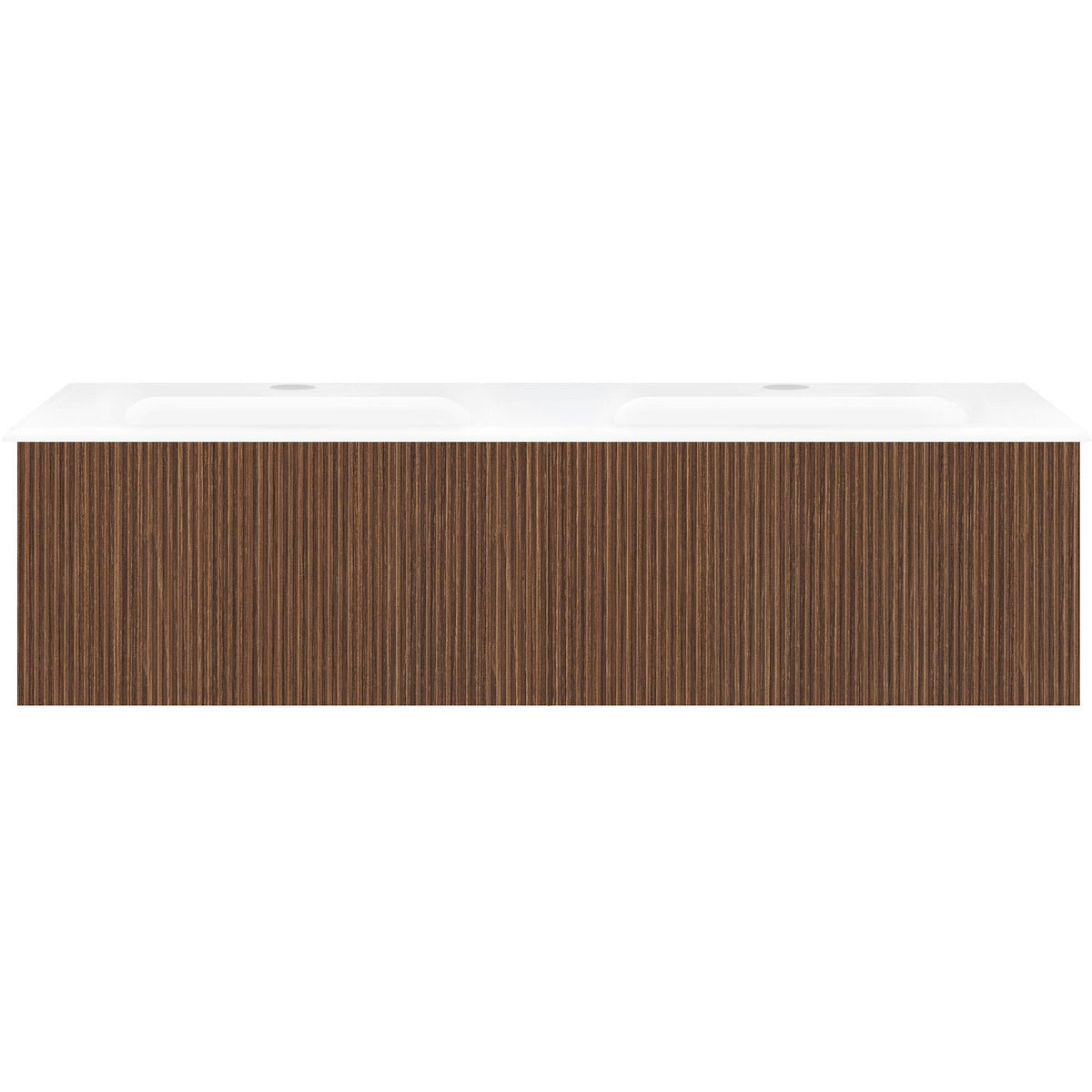 Onderbouw COFFEE 2 lades 120 duo notelaar smartline+wastafel porselein wit