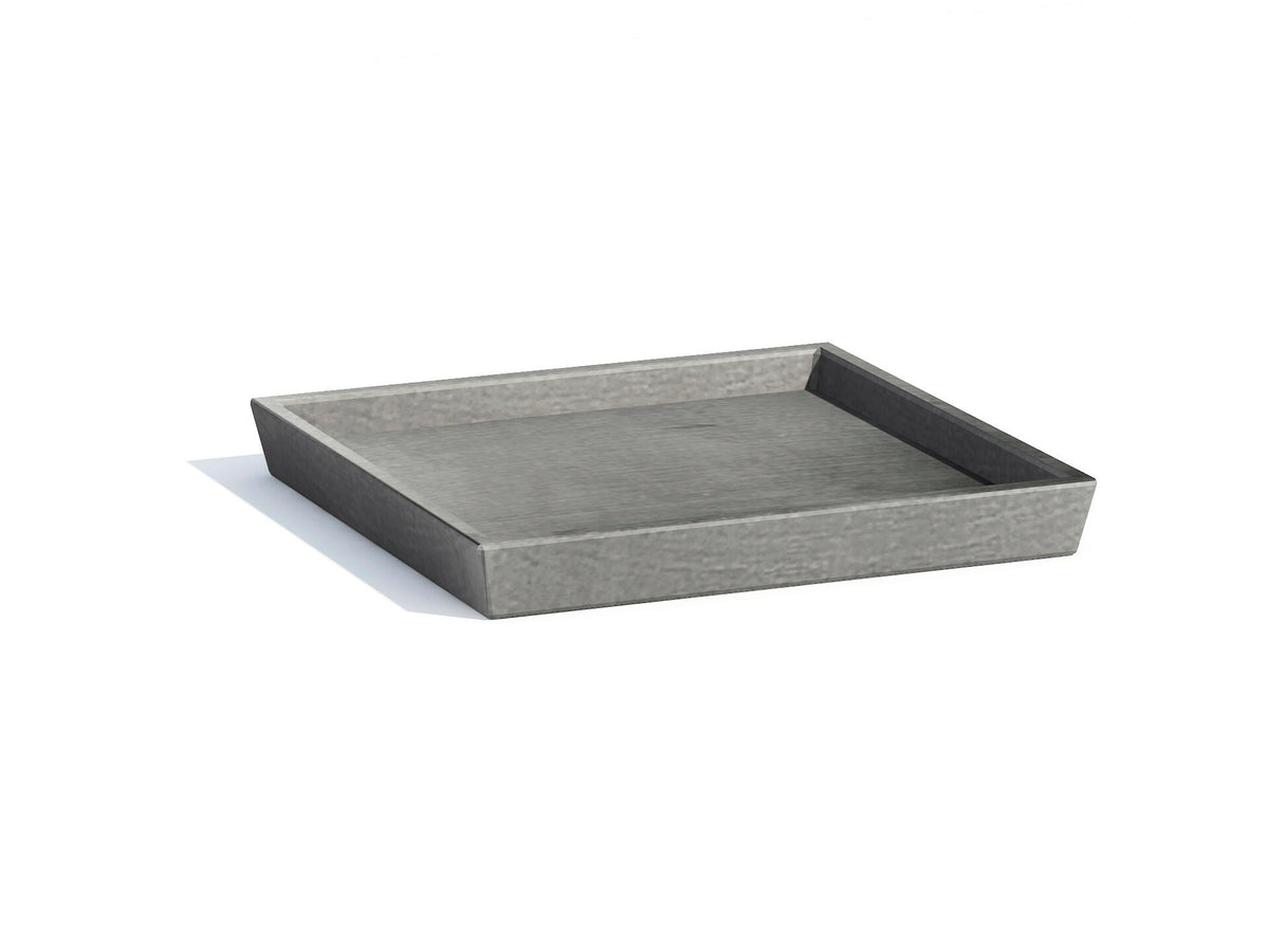 Ecopots onderschotel 28x28 cm grijs