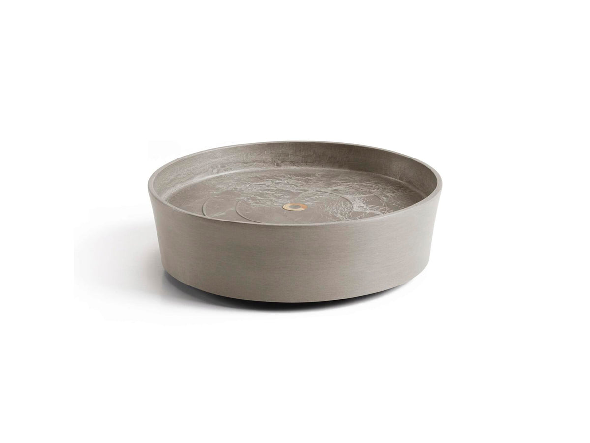 Ecopots onderschotel met wielen 28,7cm taupe