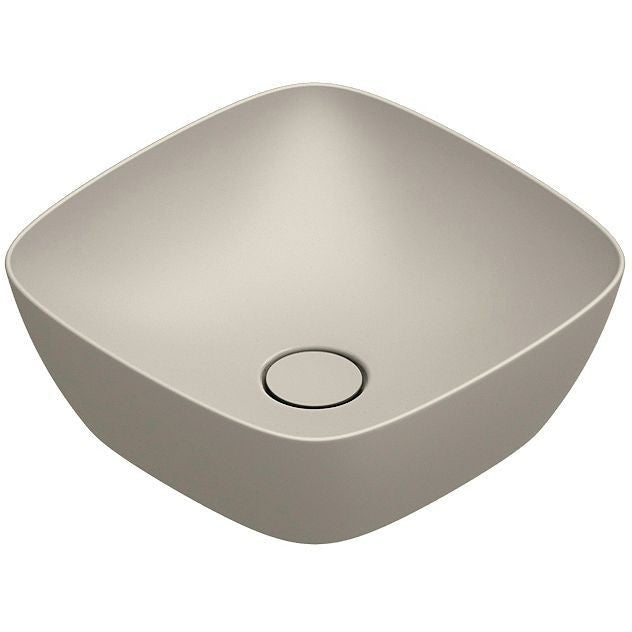Opbouwlavabo alvea catalano cataglaze+ 40X40 H14 zonder overloop sabbia satinato
