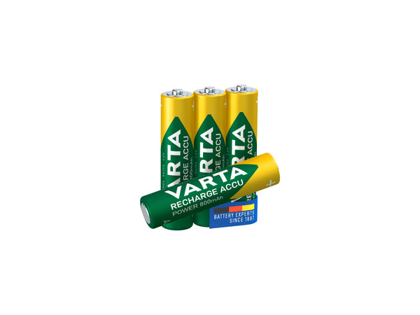 Varta oplaadbare batterij NI-MH AAA 1,5V 800mAh 4 stuks