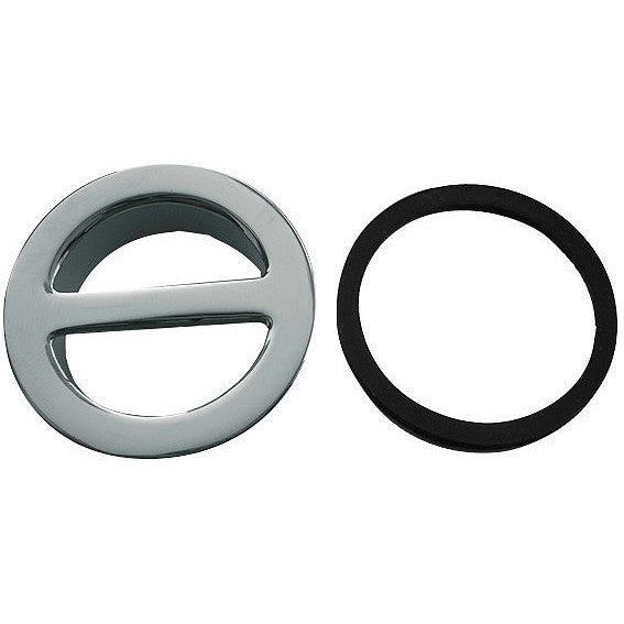 Overlooprozet chroom, sanitaire accessoires — SKU DESCO-15134