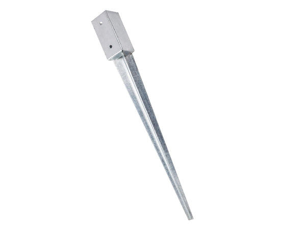 Giardino support de poteau à enfoncer 7x7 cm 75cm galvanisé à chaud