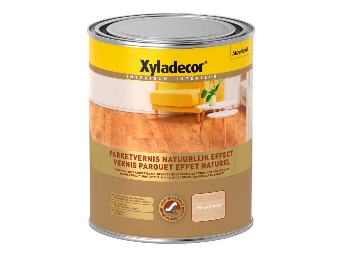 Xyladecor parketvernis natuurlijk effect 1l kleurloos