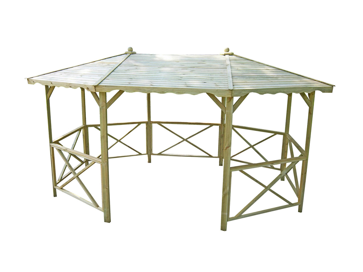 paviljoen 8-hoekig 446x313 cm
