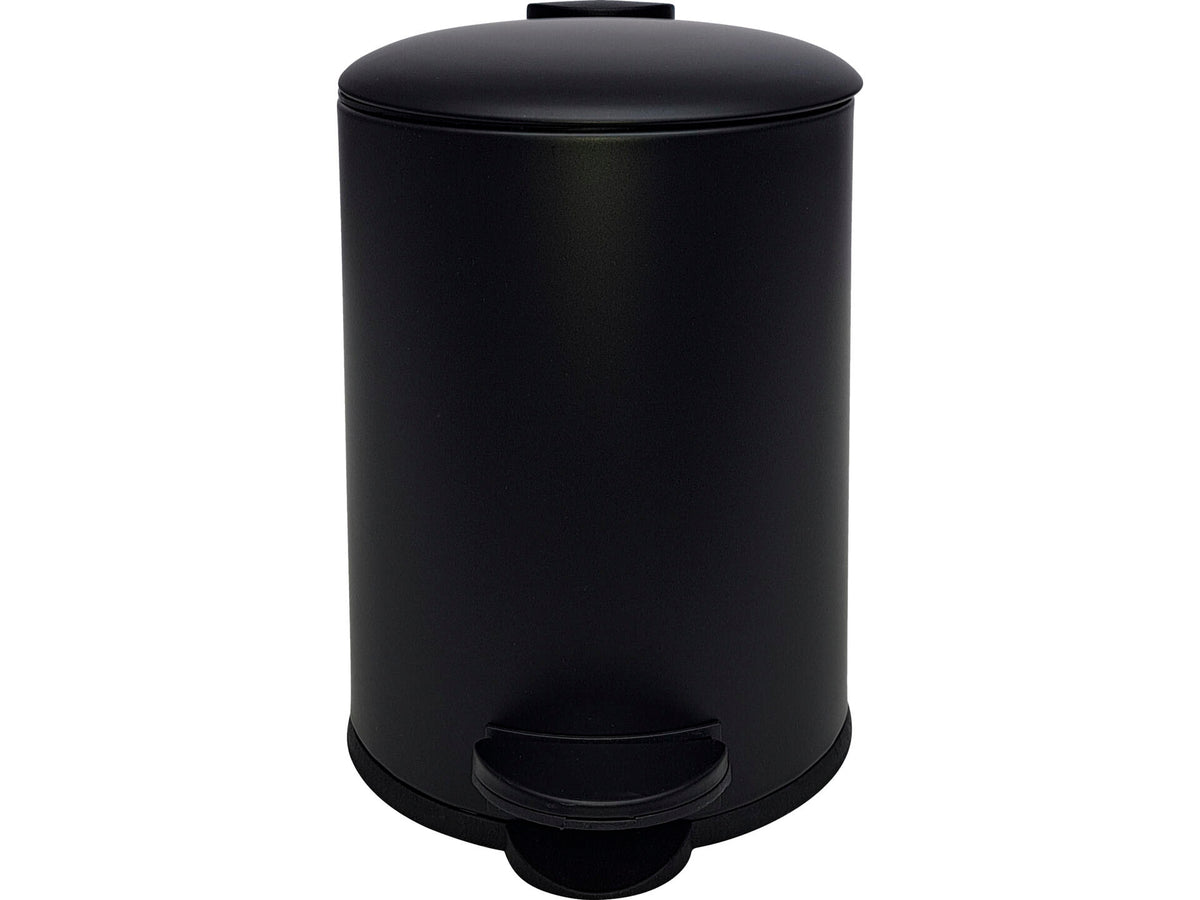 Practo Home pedaalemmer 12l zwart mat