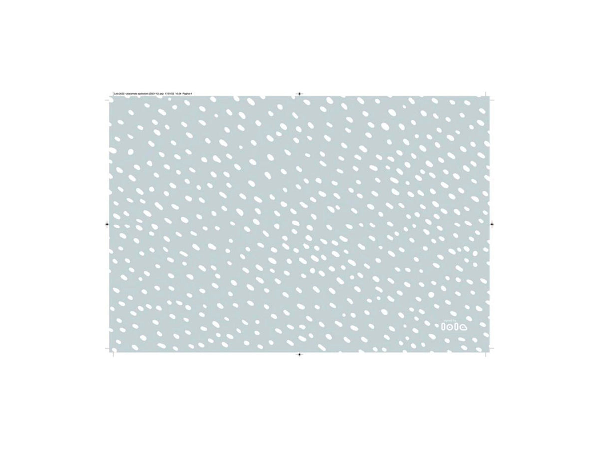 Lola placemat antislip 45x30 cm spot on ice grey