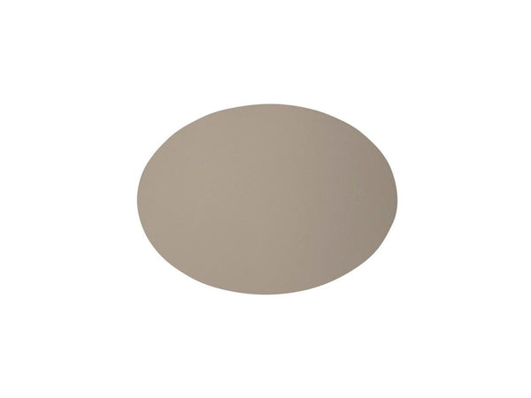 placemat gerecycleerd leder ovaal 33x45 cm cookie