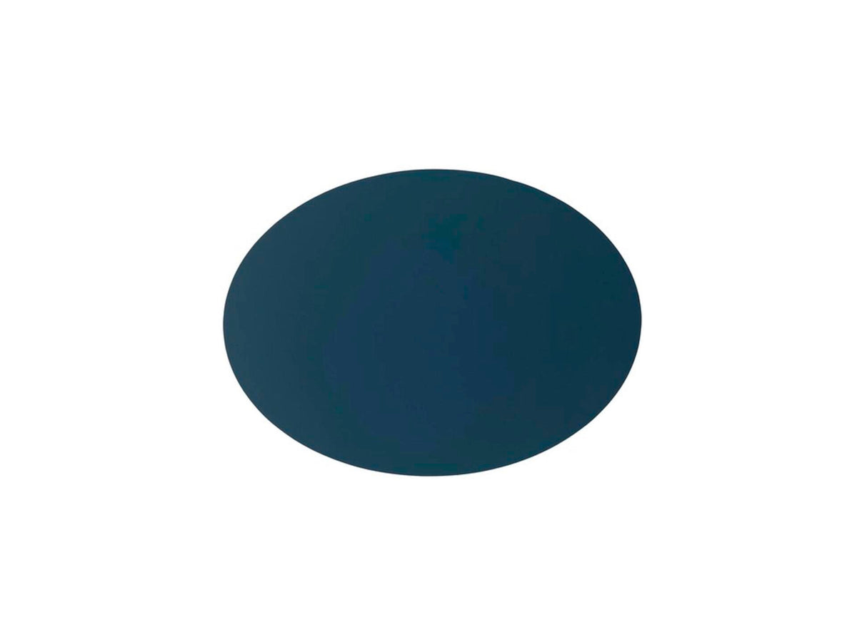 placemat gerecycleerd leder ovaal 33x45 cm grape