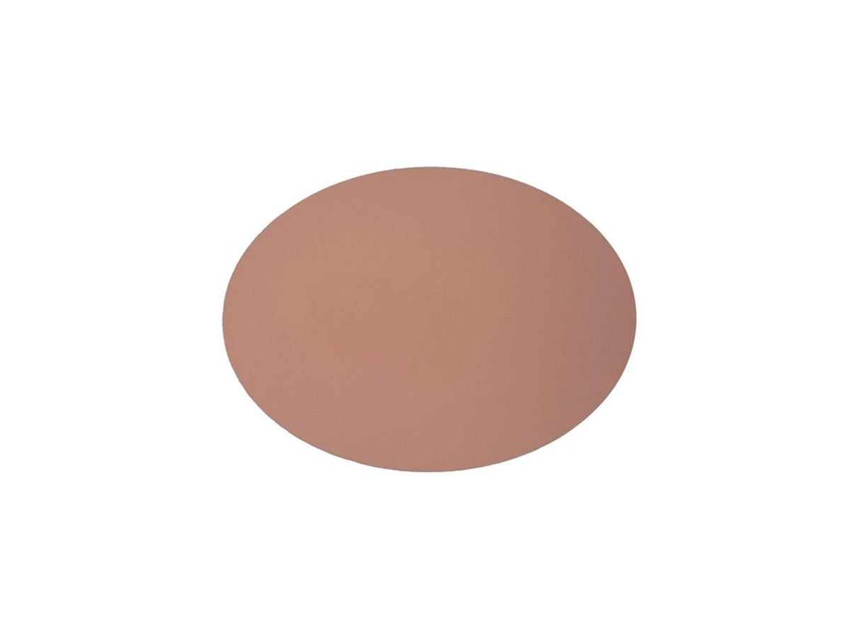 placemat gerecycleerd leder ovaal 33x45 cm macaron