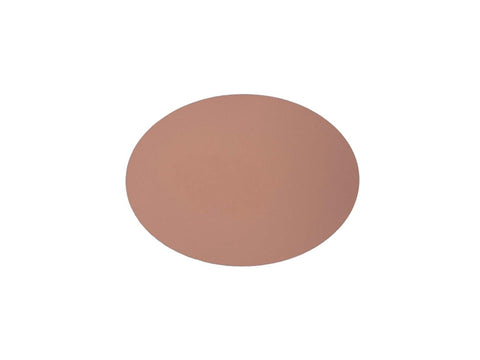 placemat gerecycleerd leder ovaal 33x45 cm macaron