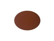 placemat gerecycleerd leder ovaal 33x45 cm nutmeg