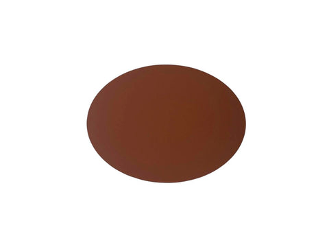 placemat gerecycleerd leder ovaal 33x45 cm nutmeg