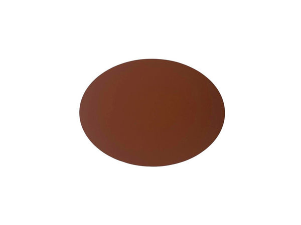 set de table cuir recyclé ovale 33x45 cm nutmeg