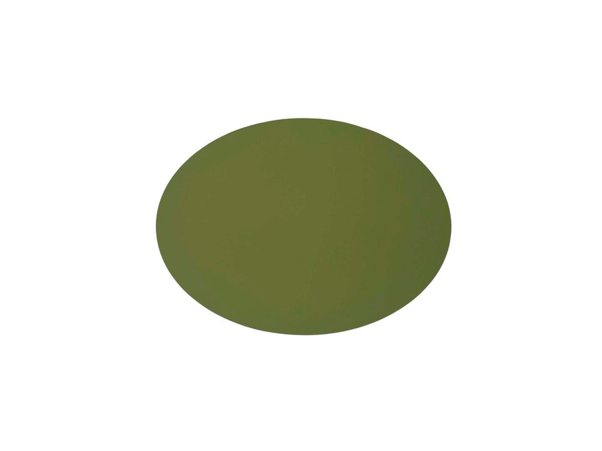 placemat gerecycleerd leder ovaal 33x45 cm thyme