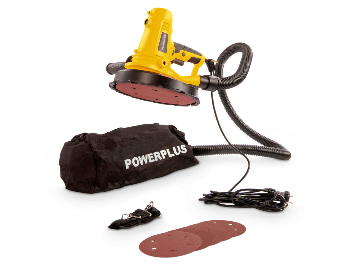 Powerplus POWX0478 muur/plafondschuurmachine 1220W + 8 schuurbladen