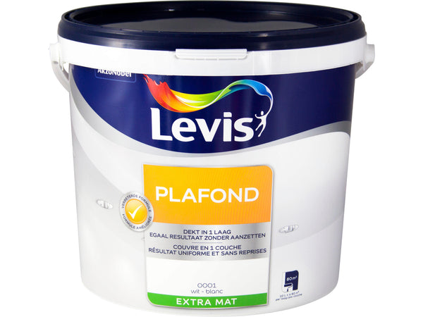Levis peinture plafond extra mat 10l blanc