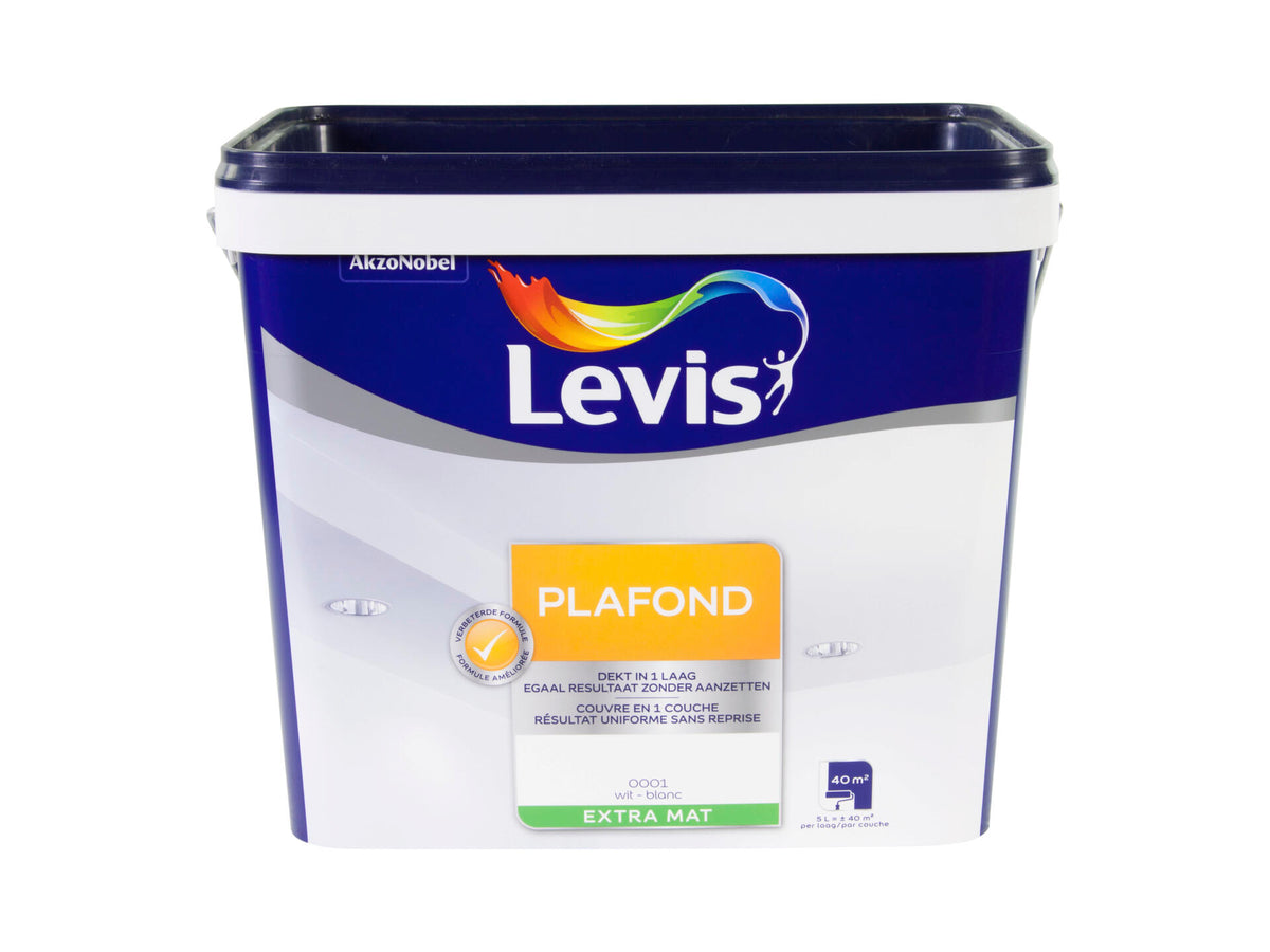 Levis plafondverf extra mat 5l wit