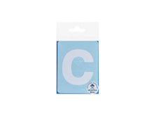 Multisign lettre autocollante c 90mm blanc mat