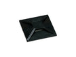 Smart base carrée pour collier de serrage 19x19 mm noir 100 pièces
