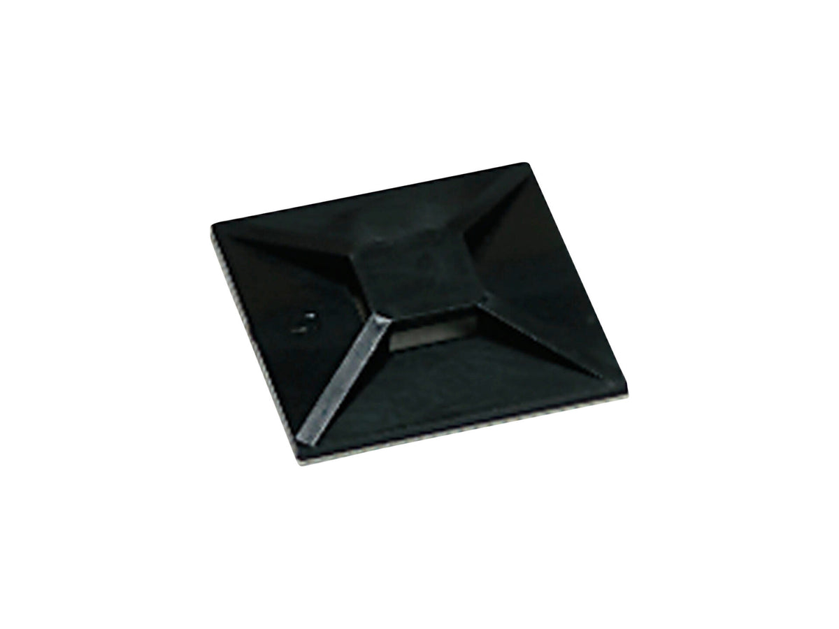 Smart plakzadel kabelbinder 19x19 mm zwart 100 stuks