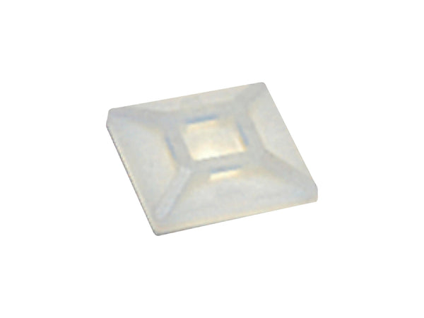 Smart base carrée pour collier de serrage 28x28 mm blanc 100 pièces