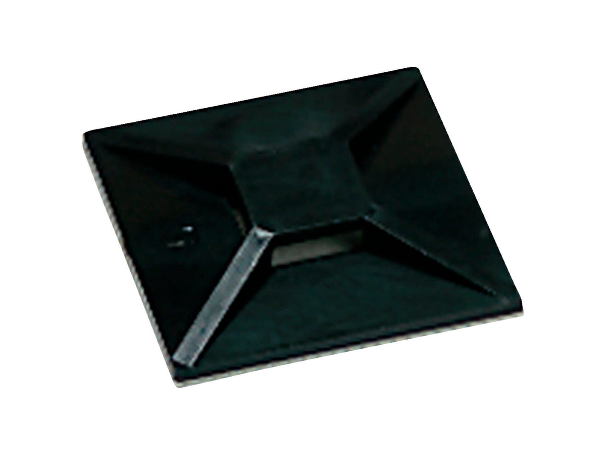 Smart plakzadel kabelbinder 28x28 mm zwart 100 stuks