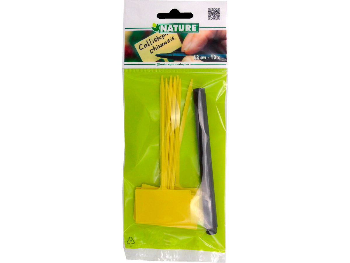 Nature plantenlabel 13cm 10 stuks