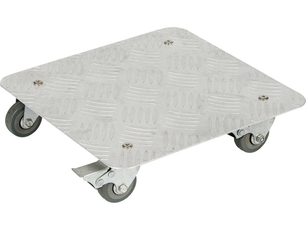 Practo Garden porte-plante à roulettes 30x30 cm 100kg aluminium gris