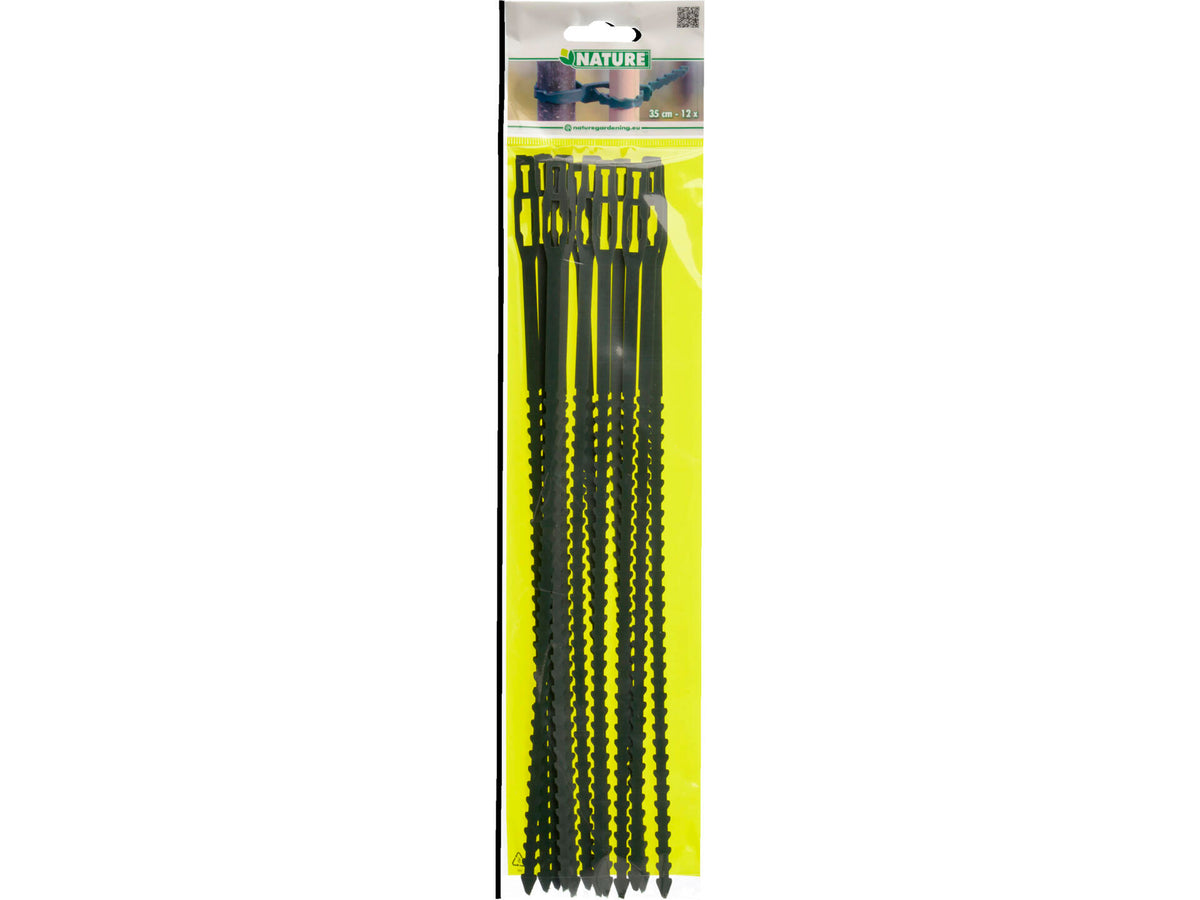 Nature plastiband extra lang 12x35 cm 12 stuks