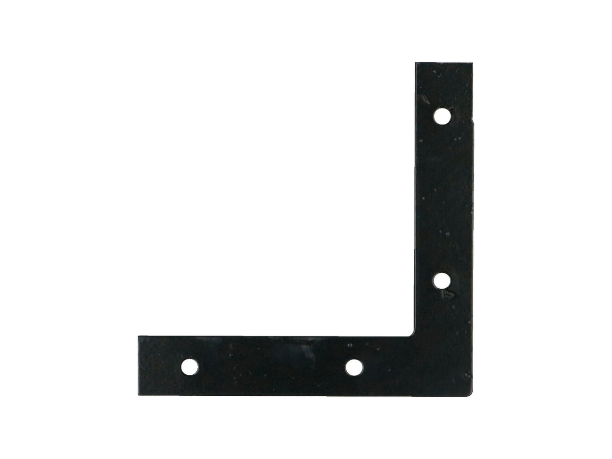 FG Wood Connectors platte winkelhaak 100x100x18 mm zwart