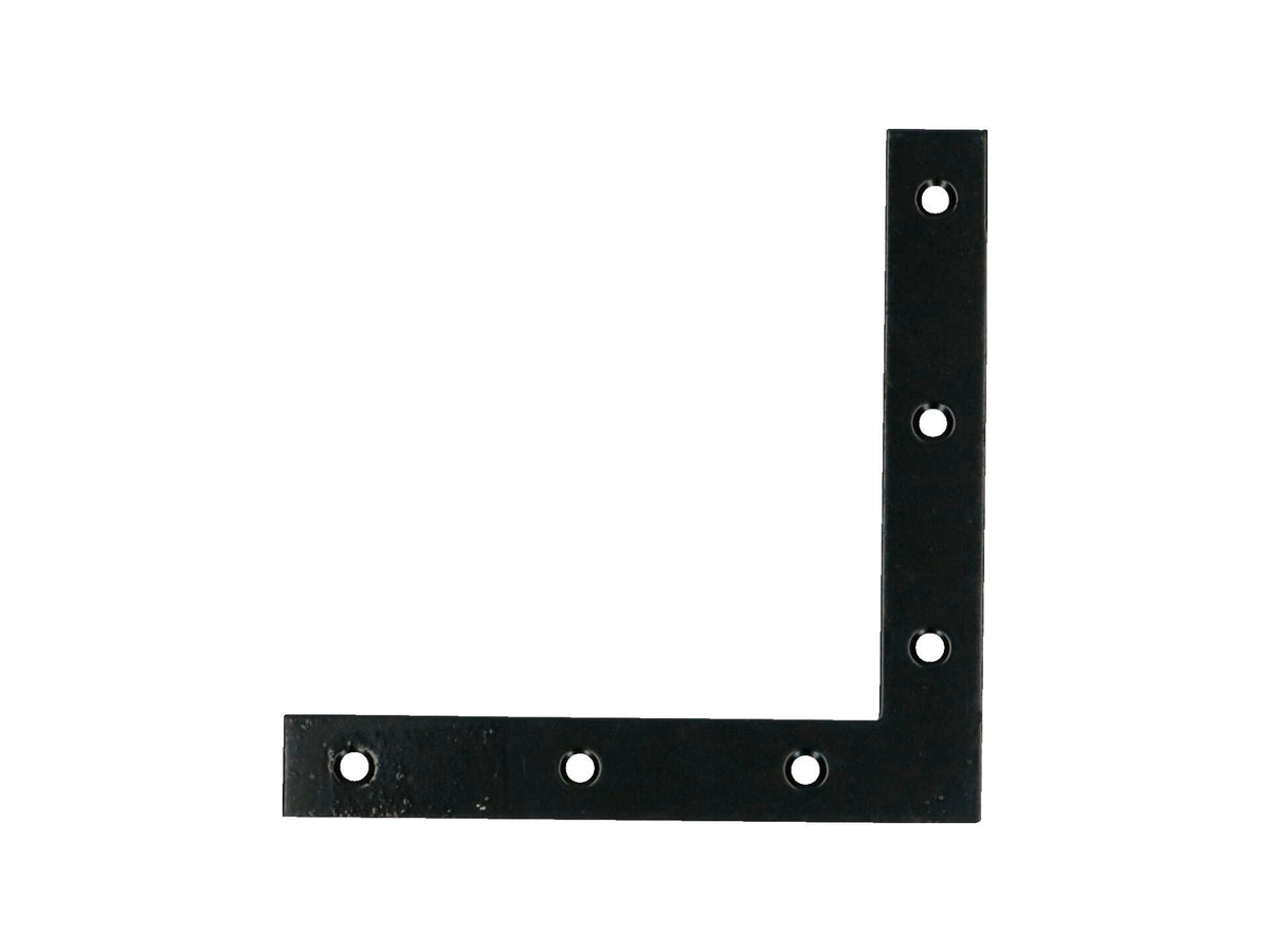FG Wood Connectors platte winkelhaak 120x120x18 mm zwart
