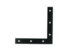 FG Wood Connectors platte winkelhaak 120x120x18 mm zwart