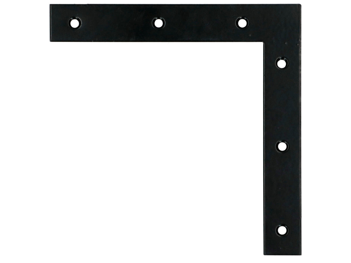 FG Wood Connectors platte winkelhaak 70x70x14 mm zwart