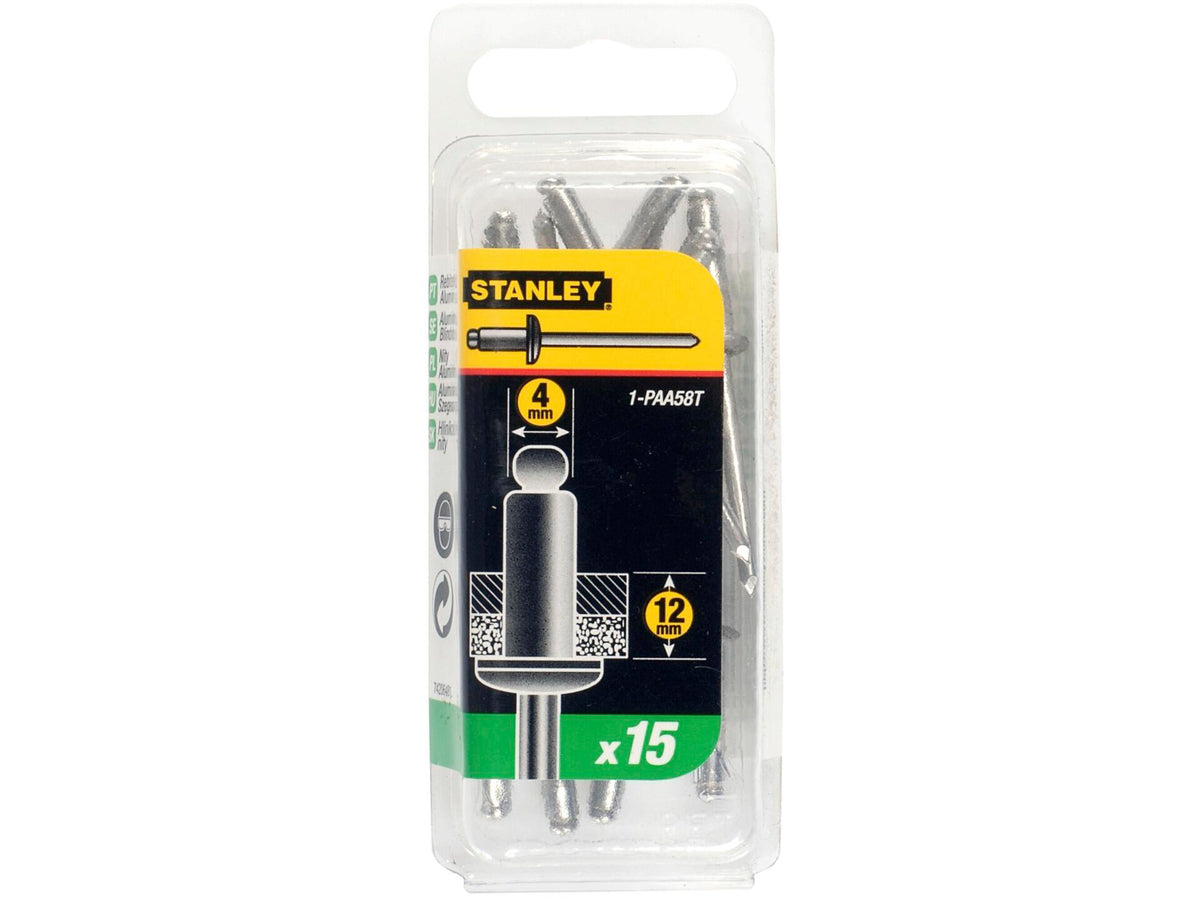 Stanley popnagel 4x12 mm 15 stuks
