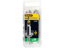 Stanley rivet 4x12 mm 15 pièces