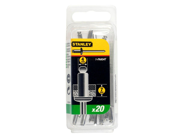 Stanley rivet 4x7 mm 20 pièces