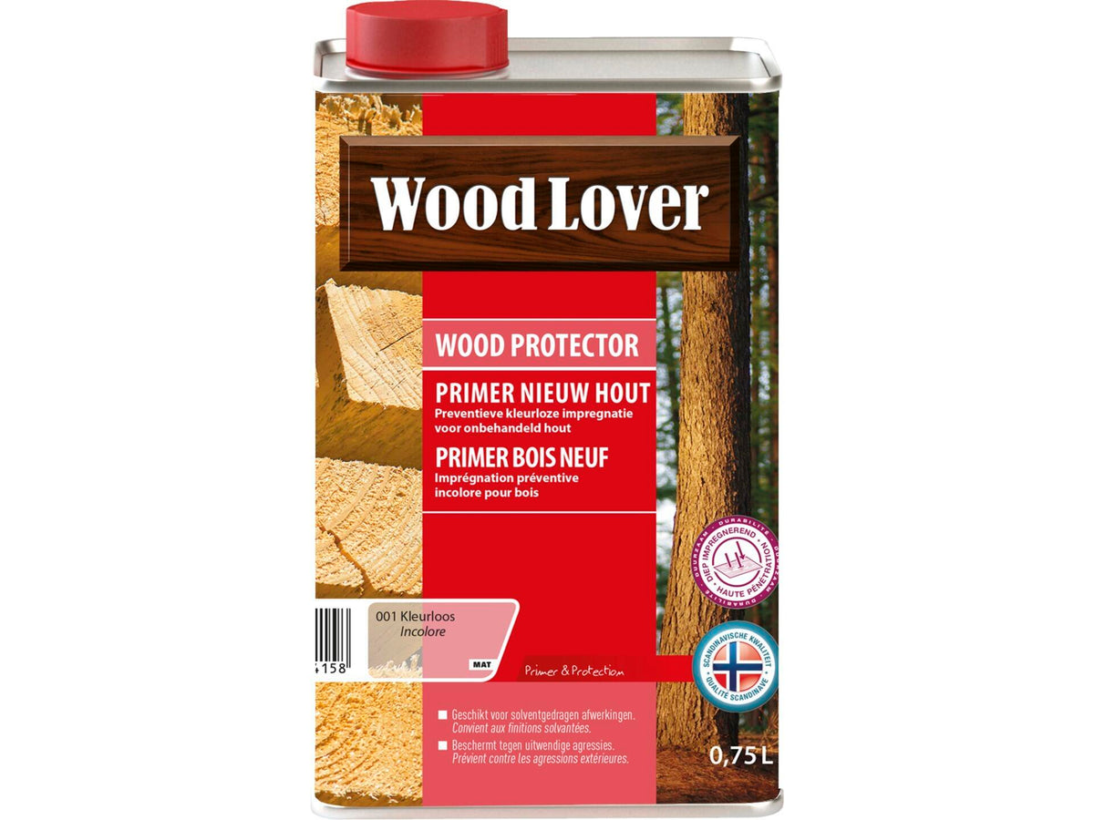 Wood Lover primer nieuw hout 0,75l kleurloos
