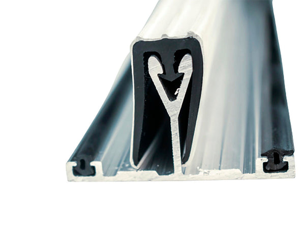 Scala profilé de jonction avec joint 200cm 16mm aluminium blanc