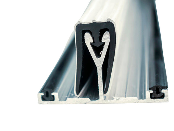 Scala profilé de jonction avec joint 400cm 16mm aluminium wit