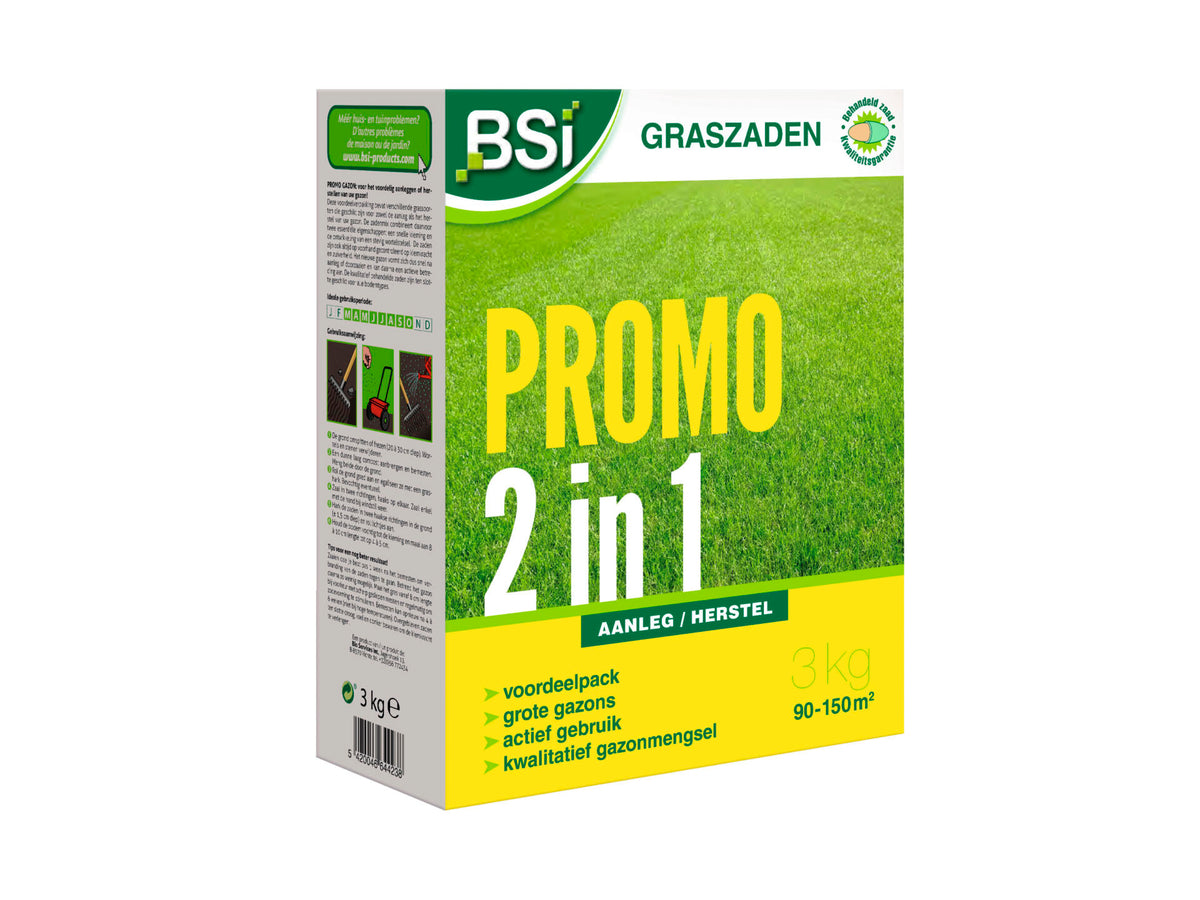 BSI promo 2 in 1 graszaad 3kg