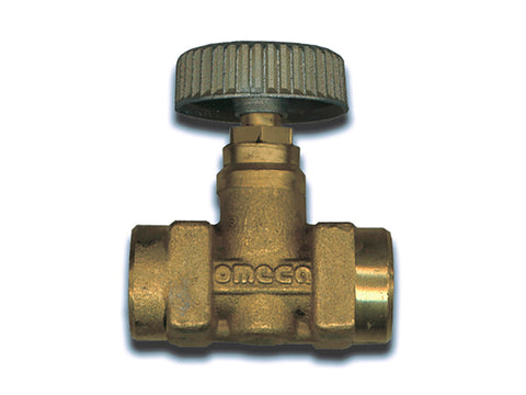 Saninstal naadventiel 1/4"F x 1/4"F butaan/propaan