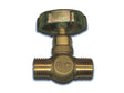Saninstal naadventiel 1/4"M x 1/4"M butaan/propaan