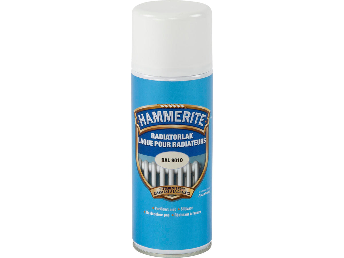 Hammerite radiatorlak spray 0,4l zuiver wit