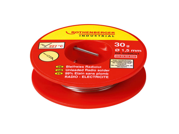 Rothenberger fil de soudure étain sans plomb 1,5mm 30g électronique